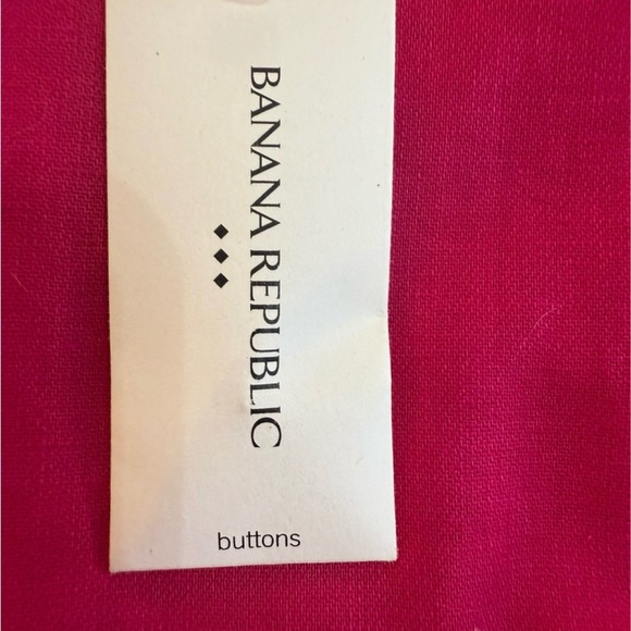 Banana Republic Linen Blend Women's Sleeveless Crop Top in Barbie Pink. Size S - Picture 7 of 7